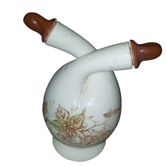 Vintage 1930s Nasco Fruit Arbor Double Neck Oil & Vinegar Creut - Picture 2 of 7